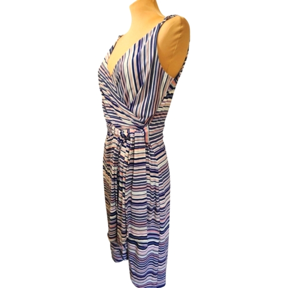 White House Black Market 🔖NWT! Rainbow Stripe Sundress - Size 10 - Picture 8 of 16